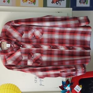 Men's Wrangler button snap western shirt size XXL